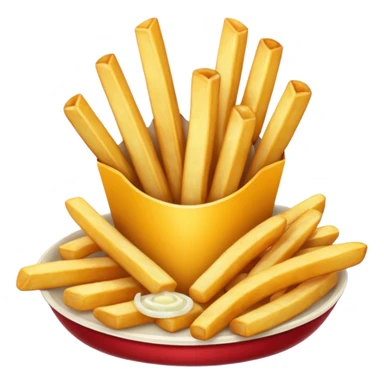 Fries and onion fries sticker