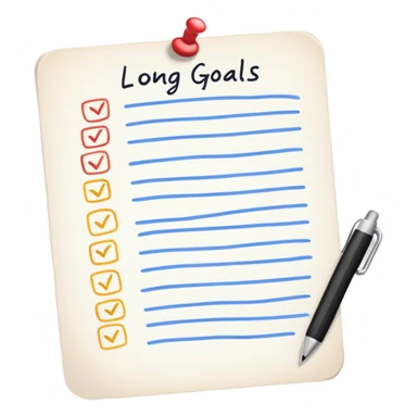 long-term goals  sticker