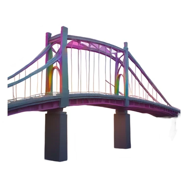 Rainbow bridge  sticker