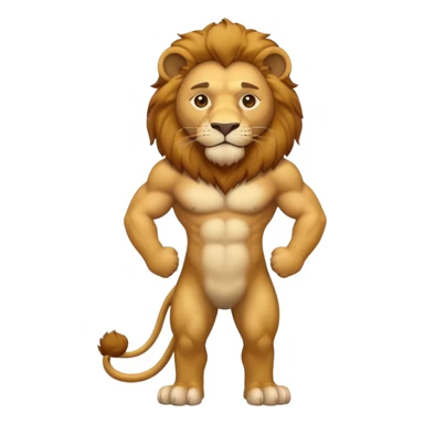 in lion family, only Father, full body. sticker