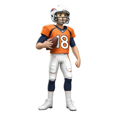 Bo Nix on the Denver Broncos sticker