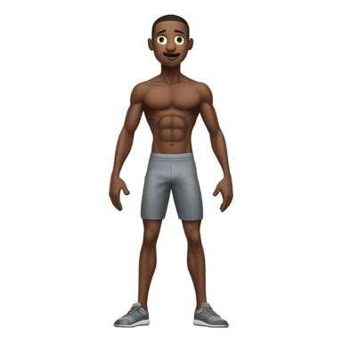 Super thin boy fitness funny  body sticker