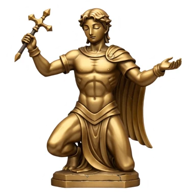 Statue of god solo leveling sticker
