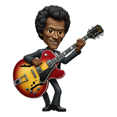 Chuck berry johnny b goode sticker