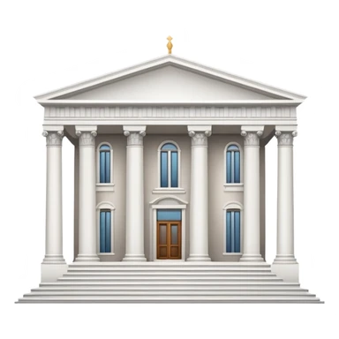 museum building with columns sticker