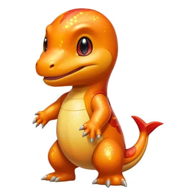 glitter pokemon charmander sticker