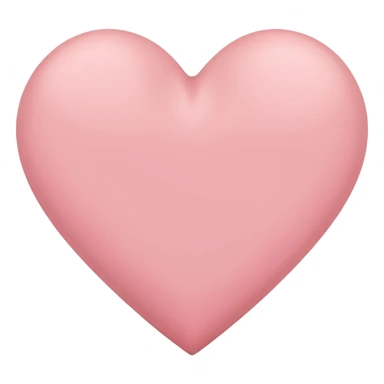 Light pink mattee iphone effect heart sticker