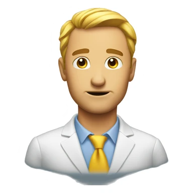 untrustworthy sales guy sticker