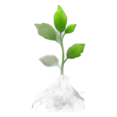 plant with root sticker