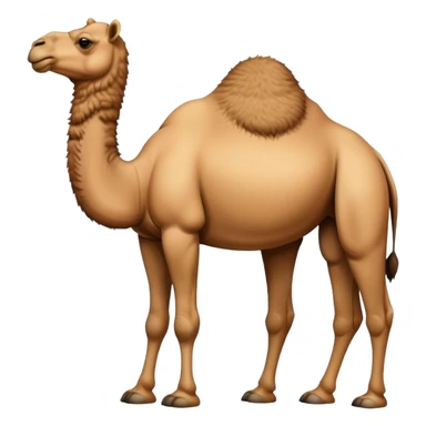 camel with a hump on its belly sticker