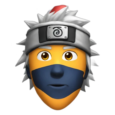 naruto wearing a party hat sticker