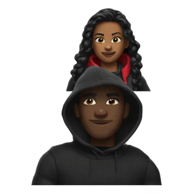 Black sweater on Spider- man sticker