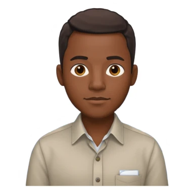 stock trader, black man, in a shirt sticker