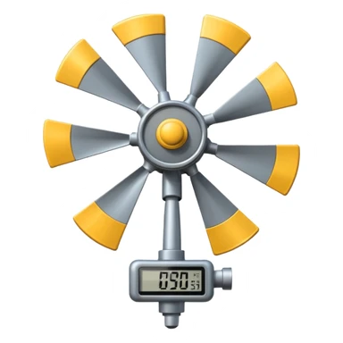 Anemometer sticker