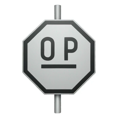 stop sign like in the us sticker