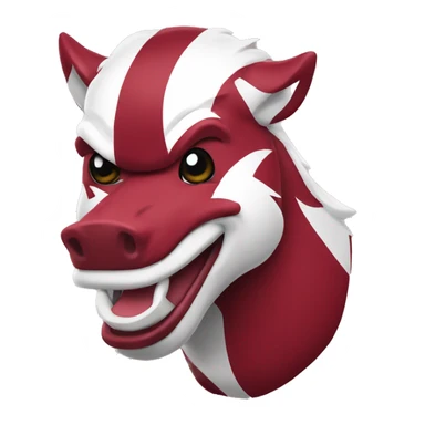 arkansas razorbacks mascot sticker