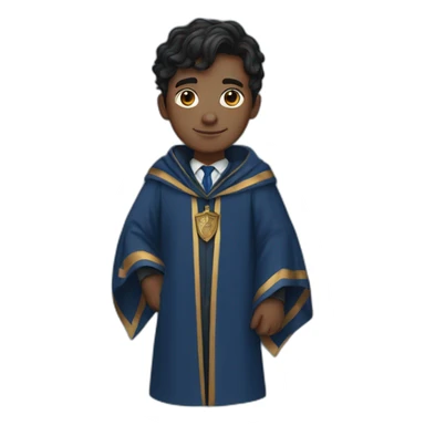 A dark haired boy in a Ravenclaw robe sticker