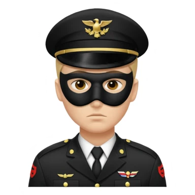 soldier with black masks sticker