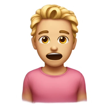 Heart eyes with drool sticker