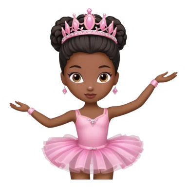Ballerina Bratz black sticker