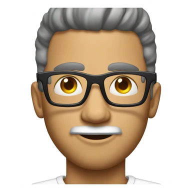 cara con gafas pro y una corona sticker