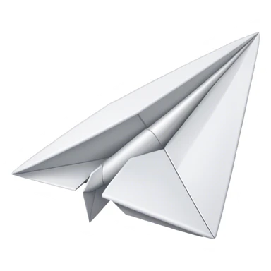 Paper airplane sticker