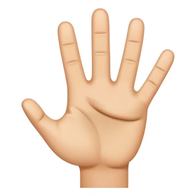 A thumbs up emoji of just thr hand no other body part but the fist has six fingers sticker