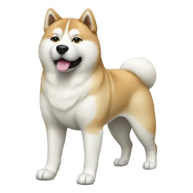 Akita Dog Breed Full Body sticker