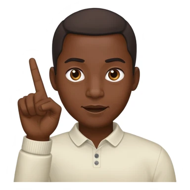 Black guy flipping off  sticker