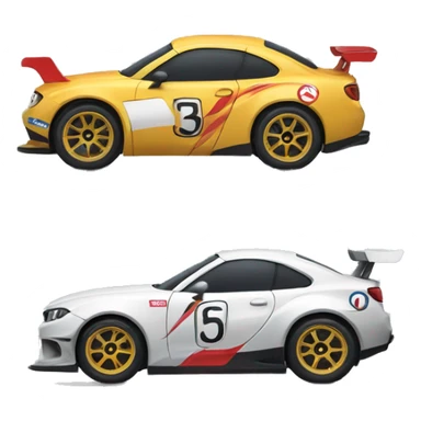 Race car drifting sticker