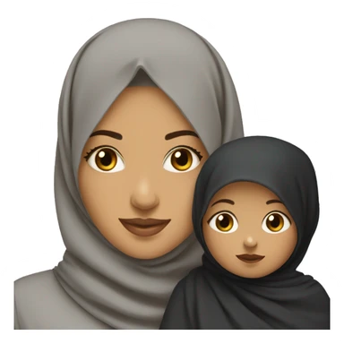 Hijabi with Baby Boy sticker