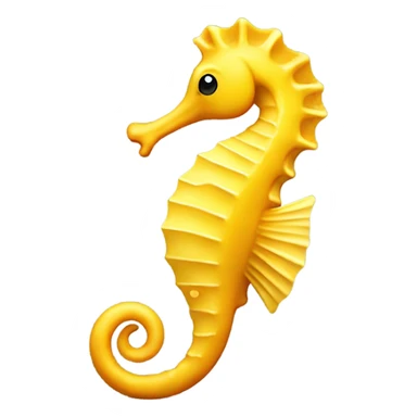 Yellow Seahorse  sticker