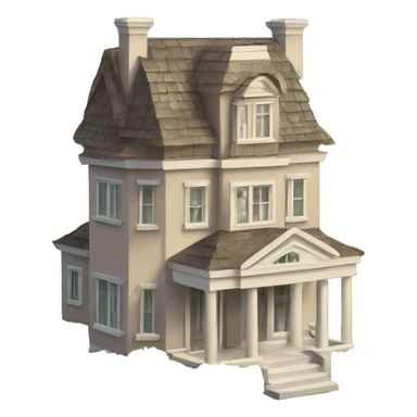 Exclusive Mansion hotel birdhouse  sticker