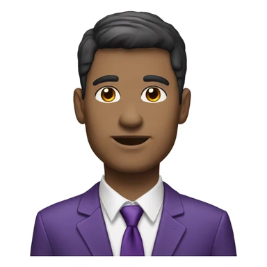 high school principal, male, white, dark hair, purple shi sticker