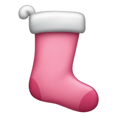 Pink Christmas stocking that says sarah on it  sticker