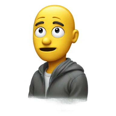 smiley thinker sticker