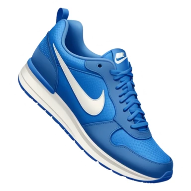 blue Nike sneakers, athletic shoes, sporty footwear sticker