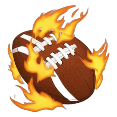 overlap football emoji fire emoji sticker