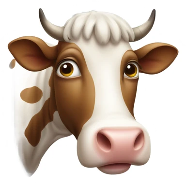 Cow blinking sticker