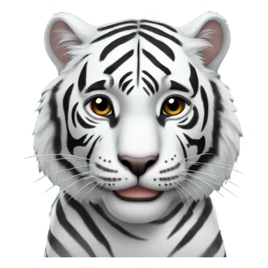 white tiger with black panther sticker