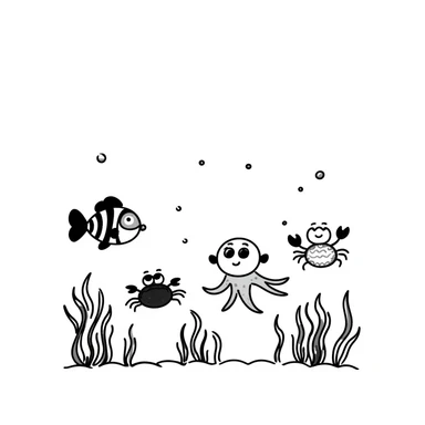 Under the sea sticker