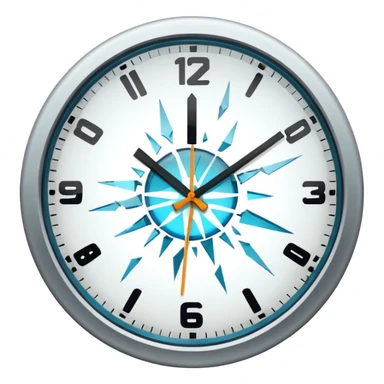 Clock getting smashed sticker