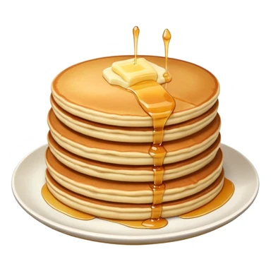 Fluffy pancake stack sticker