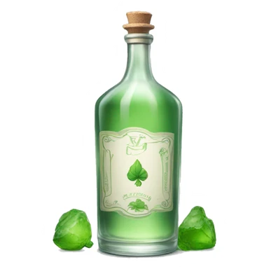 bottle of clear absinthe sticker