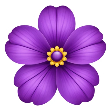 Violet flower sticker