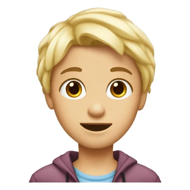 Ein blondes Mädchen mit braunen junge und Bart  sticker