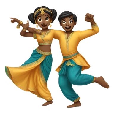 A boy and a girl doing bombbayah sticker