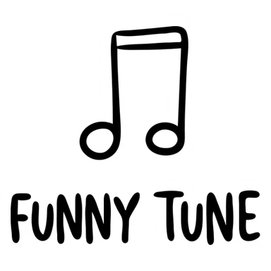 Music note icon with "FUNNY TUNE" text sticker