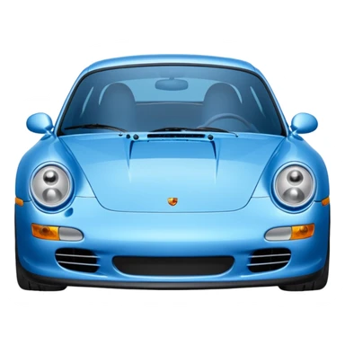 2004 blue porsche carrera with eyes on windshield cars movie sticker