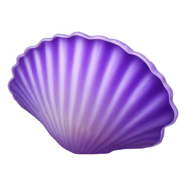 purple clam shell sticker